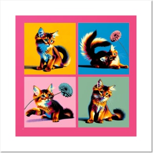 Somali Pop Art - Cute Kitties Posters and Art